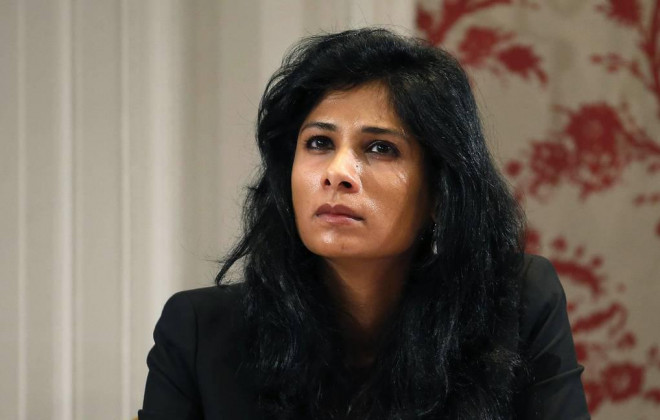 Phó Tổng Giám đốc điều hành thứ nhất Quỹ Tiền tệ Quốc tế (IMF) Gita Gopinath. Ảnh: Reuters