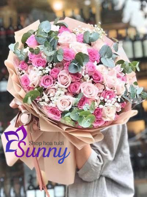 Bó hoa hồng - Yêu thương giá 1.350.000đ