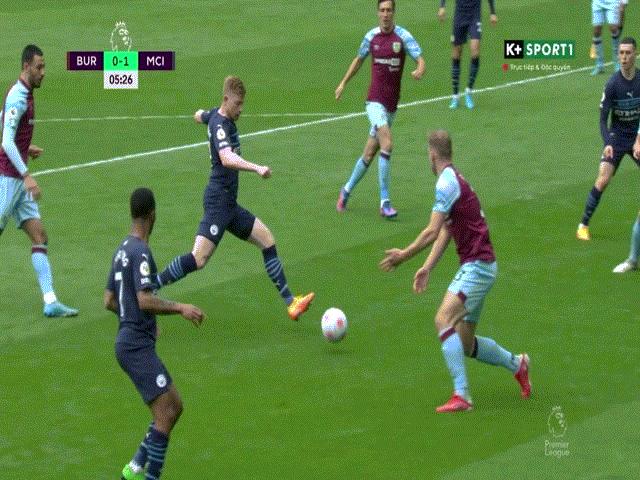 Video bóng đá Burnley - Man City: Bùng nổ hiệp 1, đòi lại ngôi đầu (Vòng 31 Ngoại hạng Anh)