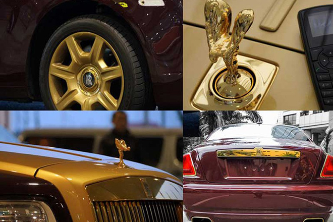 Rolls-Royce Ghost "gold plated"  What's special about the President of FLC - 13