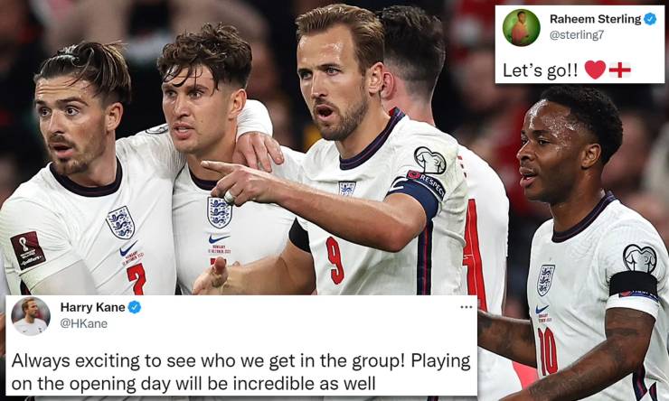 Harry Kane, Sterling phấn khích khi ĐT Anh rơi vào bảng đấu dễ chịu ở World Cup 2022
