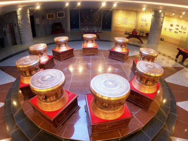 Đến nay, bộ trống đồng Cửu Long đã hoàn thiện.