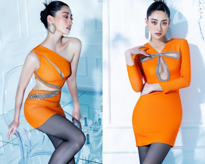 Miss Luong Thuy Linh shows off the most beautiful body in the Vietnamese beauty village with a cut-out design - 6