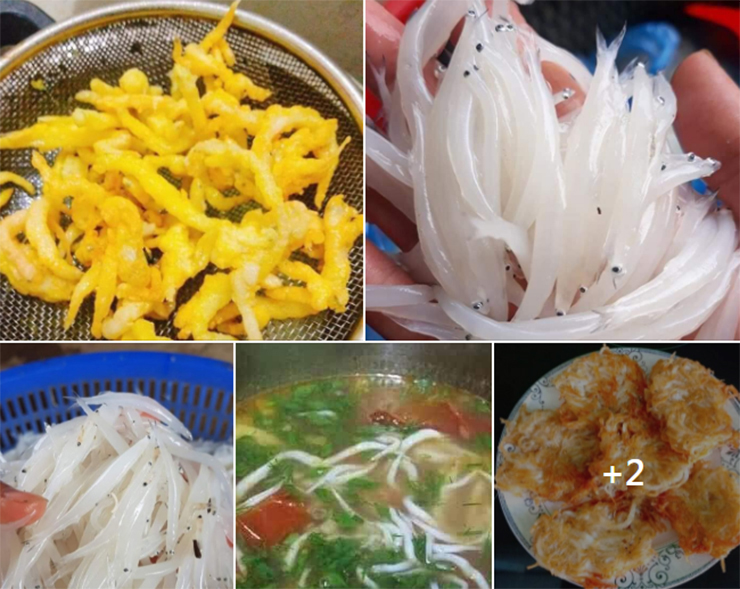 Anh Tiến (ở Hòa Bình) cho biết vào mùa anh có thể vớt được cả chục cân cá ngần mỗi ngày rồi bán cho tiểu thương
