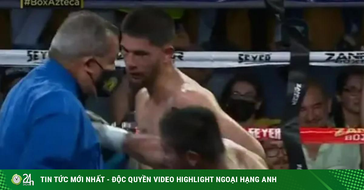 The boxer punched the referee and was hospitalized, making the opponent “go to bed early”