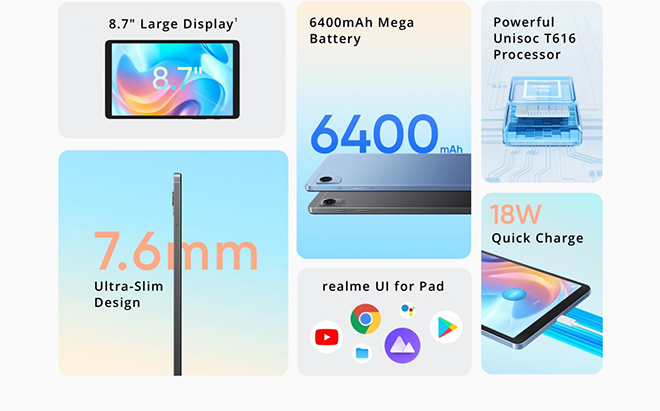 Ra mắt máy tính bảng Realme Pad Mini, giá chỉ hơn 4 triệu - 4