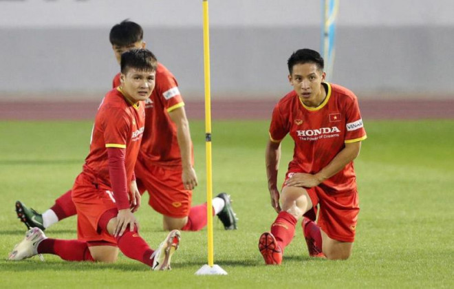 Hùng Dũng và Quang Hải có thể được bổ sung cho U23 Việt Nam. Ảnh: VFF