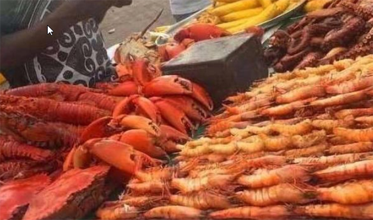 Có một nghịch lý là người dân ở đây không thích ăn hải sản vì chúng có vị tanh nồng
