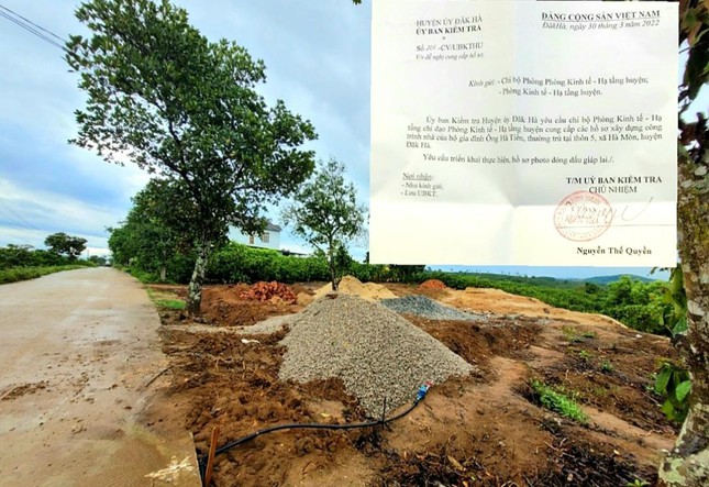 Lô đất bị thị trấn Đắk Hà phạt 3,5 triệu đồng