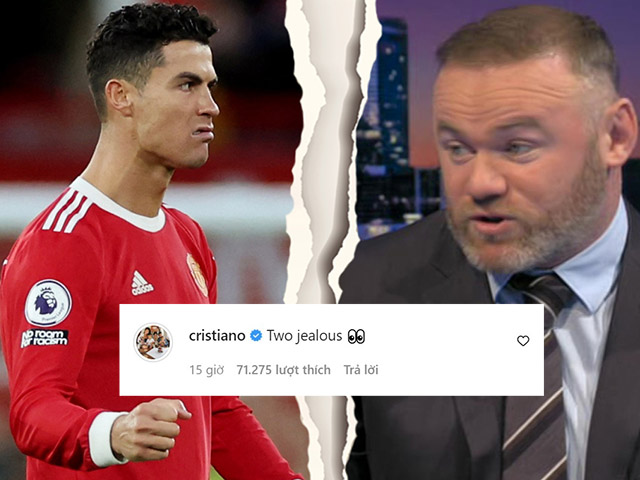 Ronaldo khiến mạng xã hội dậy sóng, tố Wayne Rooney là ”kẻ ghen tị”