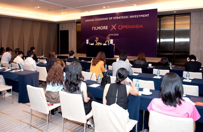 TP.HCM, ngày 07/04/2022 Công ty Cổ phần Phát triển Bất động sản Filmore (Filmore Development) nhận đầu tư chiến lược từ Tập đoàn Openasia.