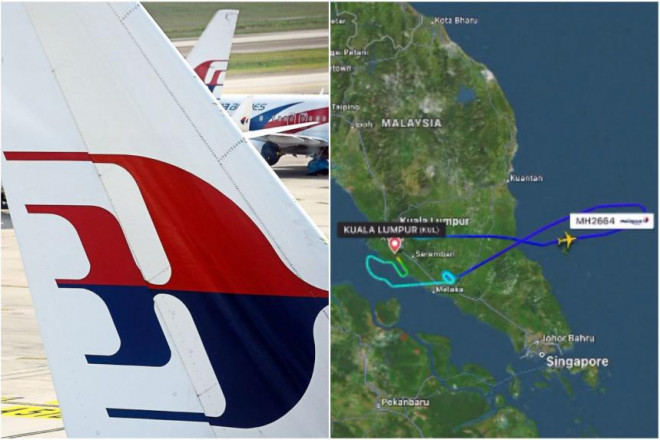 Hãng Malaysia Airlines cho biết sau khi lấy lại độ cao, chuyến bay MH2664 đã quay đầu trước khi hạ cánh an toàn ở Sân bay Quốc tế Kuala Lumpur. Ảnh: The star, Twitter