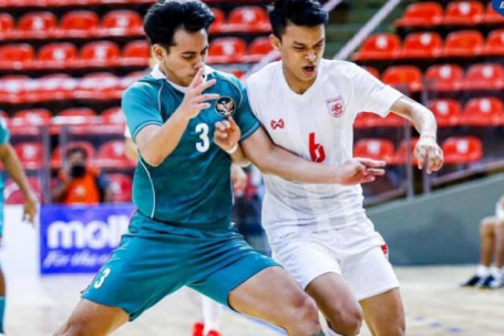 Video bóng đá futsal Myanmar - Indonesia: Đại tiệc 7 bàn giật vé chung kết (Futsal Đông Nam Á)