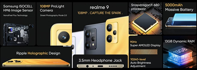 Trình làng Realme 9 4G với RAM 13GB, camera cực xịn sò - 5