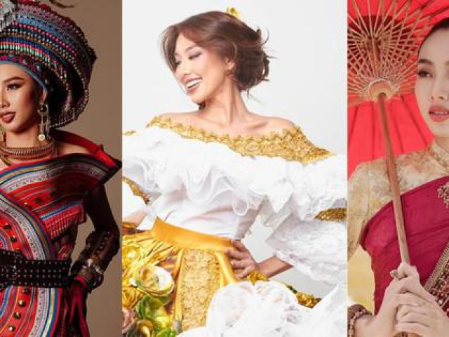 Thời trang - Thùy Tiên xinh đẹp khi mặc trang phục dân tộc Thái Lan, Colombia