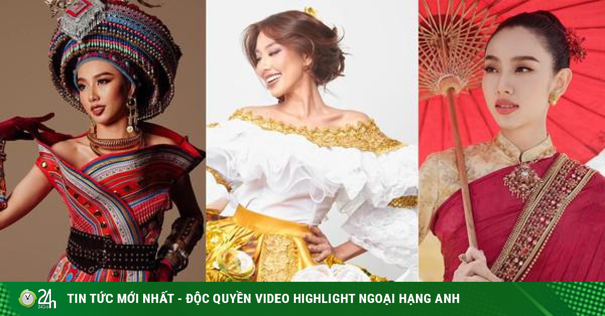 Thuy Tien is beautiful when wearing Thai and Colombian national costumes-Fashion