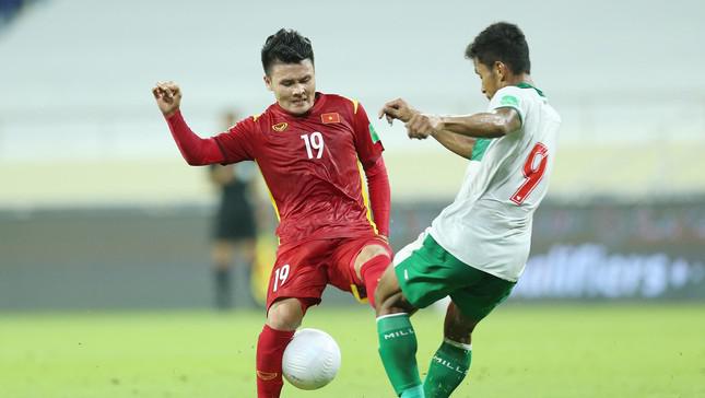 Quang Hải từng sút tung lưới Indonesia ở vòng loại World Cup 2022