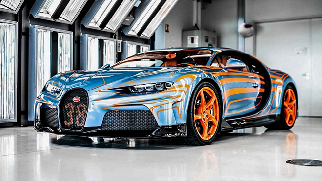 Bugatti Chiron Super Sport has a very unique paint color, priced at more than VND 80 billion - 1