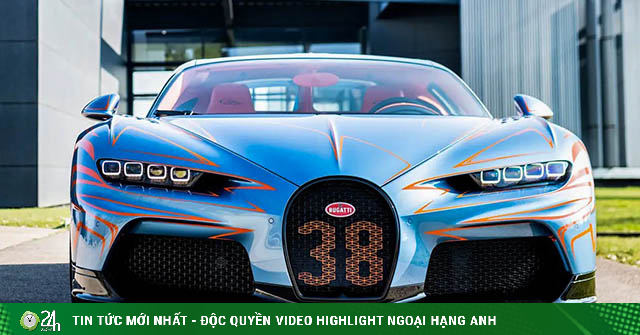 Bugatti Chiron Super Sport has a very unique paint color, priced at more than 80 billion VND