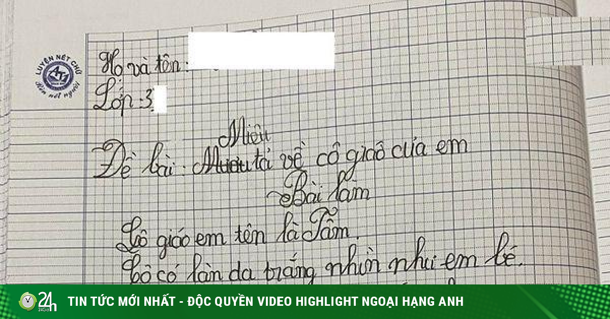 The essay describing the teacher of an elementary school student made the online community freeze for 5 seconds-Young man