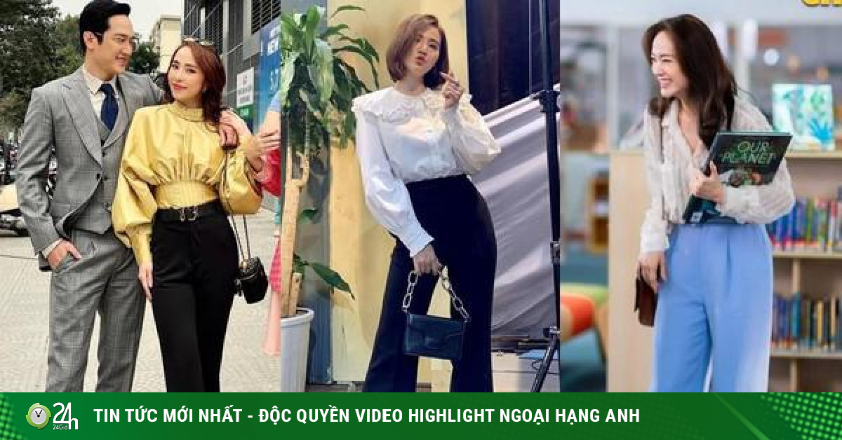 How high are the high-waisted pants that show off her figure that the female lead of a Vietnamese movie simultaneously chooses to show off her figure? -Fashion