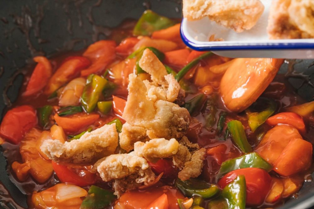 Sweet and sour fried chicken recipe ideal for a summer tray of rice - 3