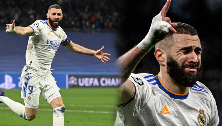 Benzema rưng rưng nước mắt sau khi ghi bàn quyết định giúp Real vượt qua Chelsea