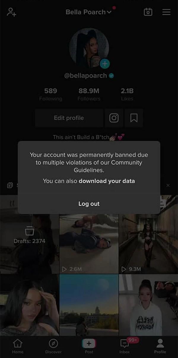 Nữ TikToker top 4 thế giới mất 88 triệu follow và bị xoá tài khoản vĩnh viễn - 2