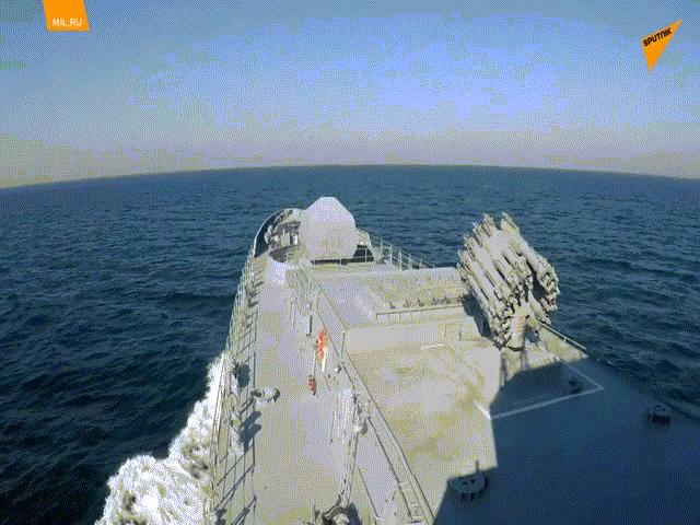 Thế giới - VIDEO: Khinh hạm Nga bắn tên lửa tiêu diệt máy bay không người lái của Ukraine