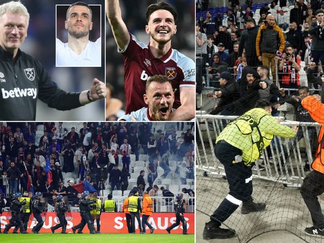 Fan Lyon hỗn chiến cảnh sát, đòi vào sân ”xử” cầu thủ sau trận thua West Ham