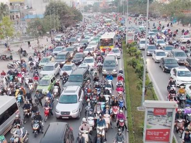 5 thành phố trực thuộc Trung ương lập đề án phân vùng hạn chế xe máy