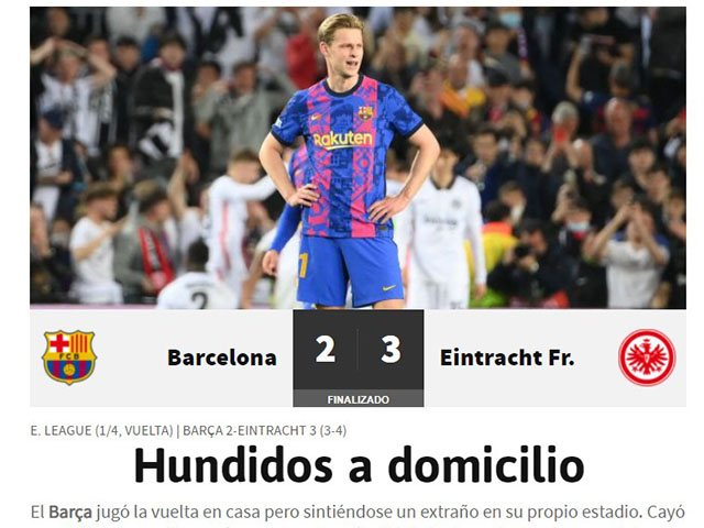 Bóng đá - Barca bị loại sốc khỏi Europa League: Báo Tây Ban Nha ví như "vụ bê bối"