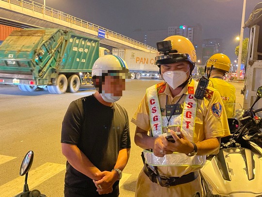 Ông P. có mức vi phạm nồng độ cồn là 0,113mg/l khí thở.