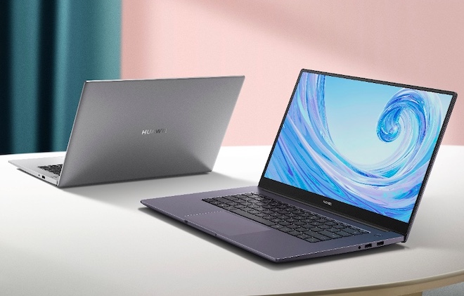 Huawei&nbsp;MateBook D15 có thân máy bằng kim loại, được tôi luyện bằng quy trình anod hóa với 40 bước.