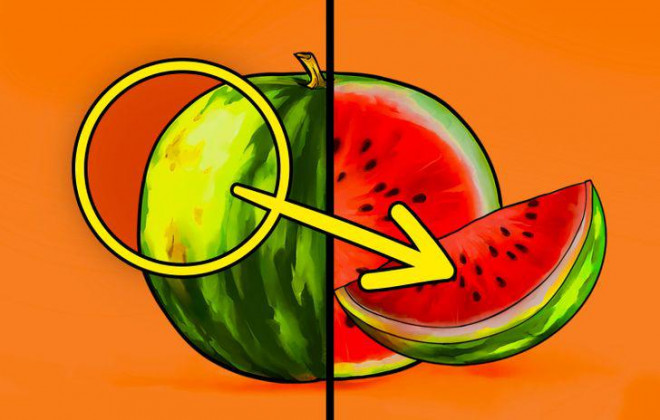 Just look at the following 6 photos and know immediately how to choose a delicious, sweet and clean watermelon - 3