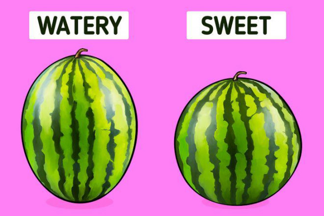 Just look at the following 6 photos to know immediately how to choose a delicious, sweet and clean watermelon - 4