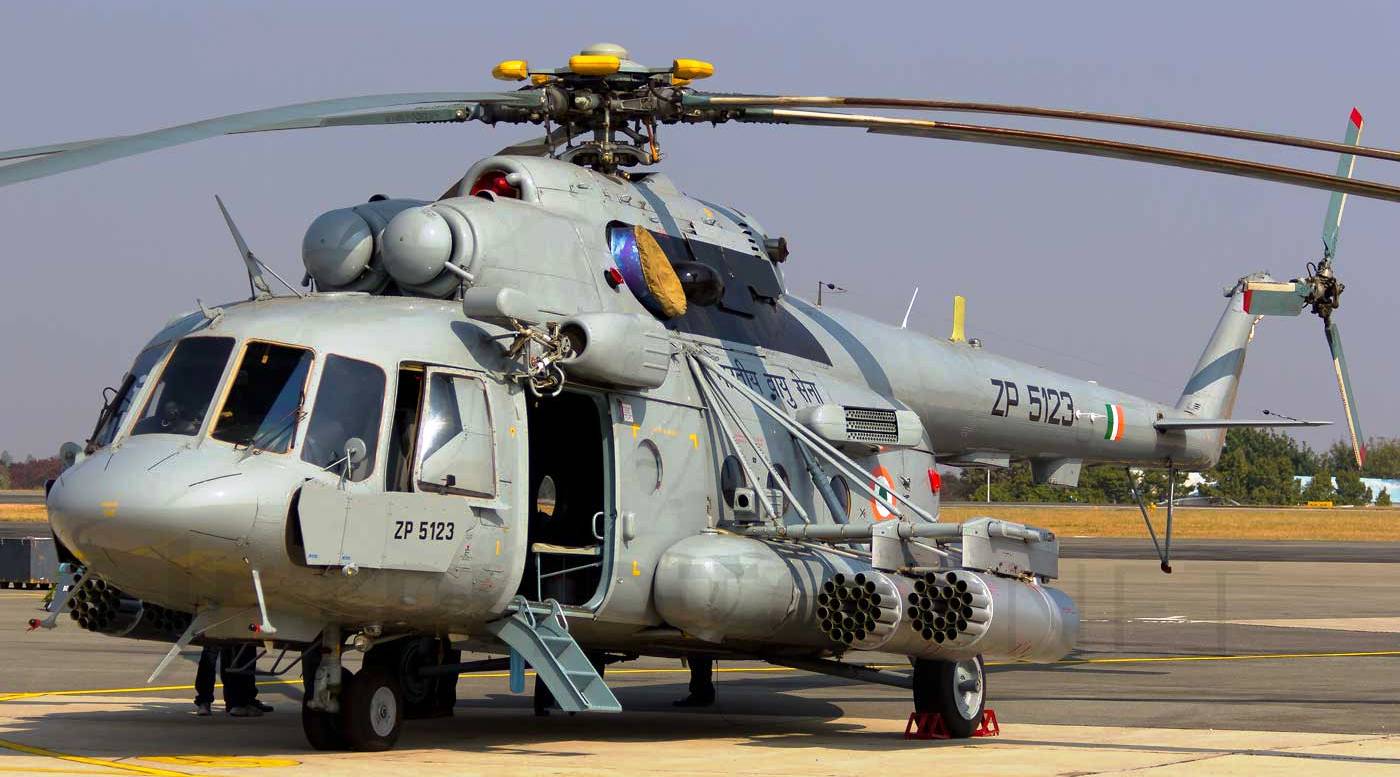 Một trực thăng quân sự Mi-17V5.