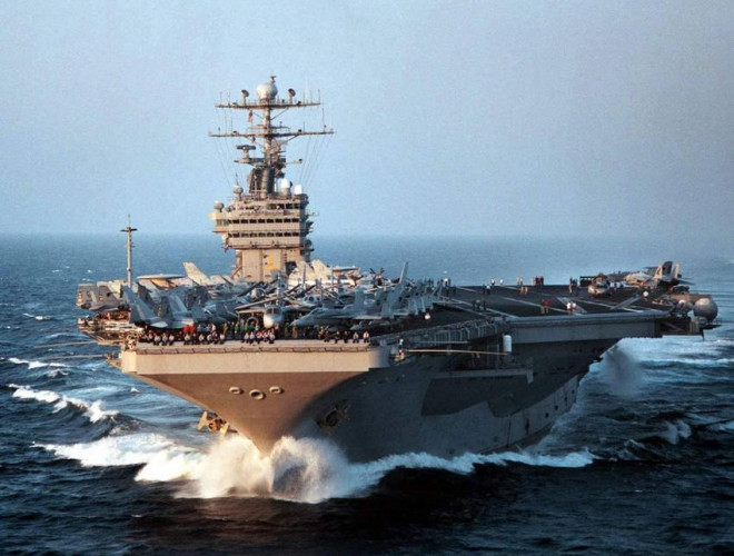 Tàu sân bay USS George Washington. Ảnh: LINKEDIN