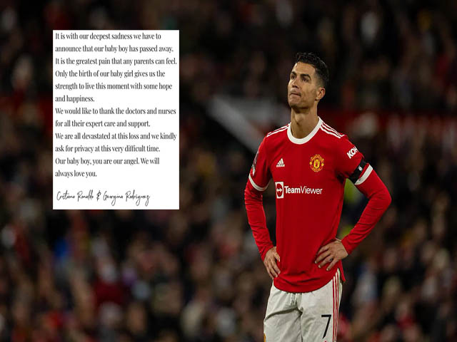Ronaldo báo tin buồn khiến triệu fan thương cảm, vắng mặt ở derby nước Anh
