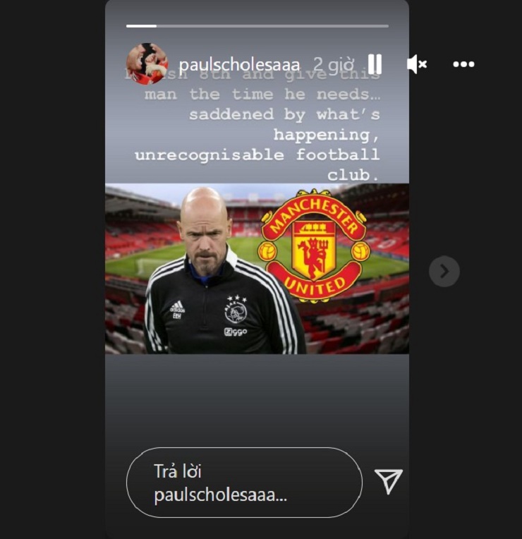 Paul Scholes muốn Ten Hag xây dựng MU lại từ đầu