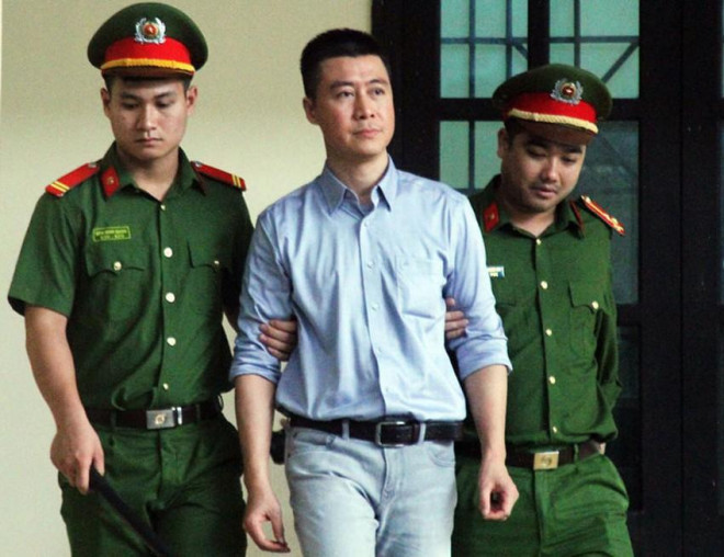 Phan Sào Nam tại phiên tòa sơ thẩm. Ảnh: TP