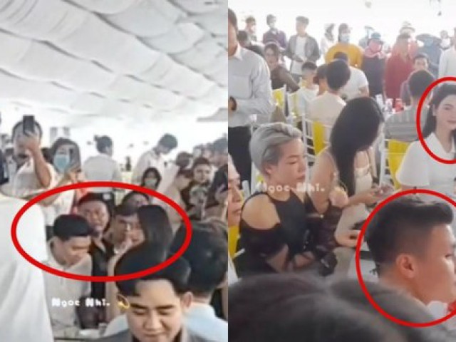 Bạn trẻ - Cuộc sống - Thêm khoảnh khắc Đoàn Văn Hậu và Doãn Hải My "tình bể bình" trong đám cưới Hồ Tấn Tài