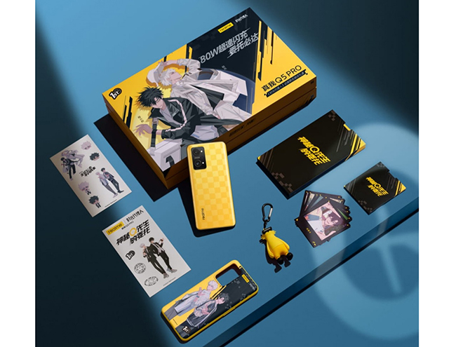 Hộp bán lẻ&nbsp;Realme Q5 Pro&nbsp;anime Time Agent.