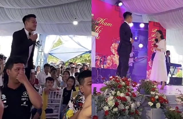 Hòa Minzy hát trong đám cưới của Hồ Tấn Tài