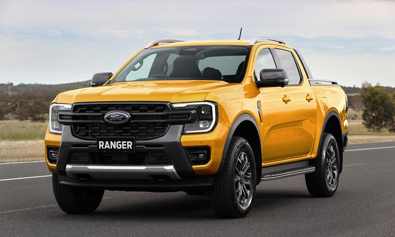 Ford Ranger 2022 có ngoại hình thể thao, mạnh mẽ mang đậm chất cơ bắp của các dòng xe Mỹ