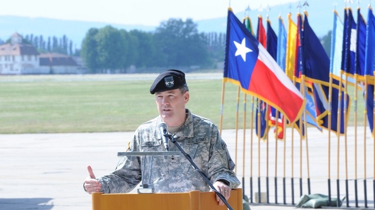 Cựu trung tướng Terry Wolff – người mới được bổ nhiệm làm điều phối viên viện trợ quân sự Mỹ cho Ukraine (ảnh: RT)