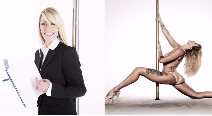 Bà Katie Coates (41 tuổi) là Chủ tịch của Liên đoàn múa cột thể thao (IPSF).