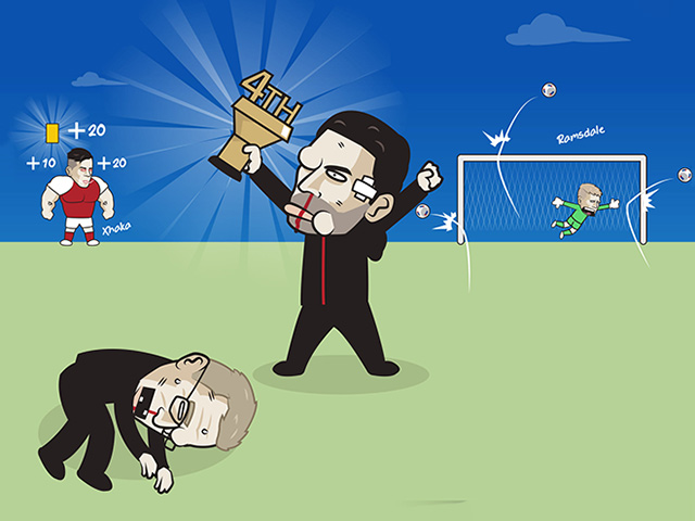 Tranh vui - Ảnh chế: Arsenal "vùi dập" MU tả tơi, nắm chắc top 4 trong tay