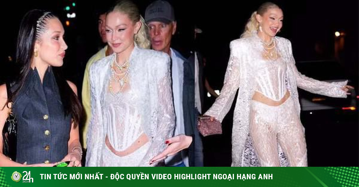 Gigi Hadid in see-through clothes showing off her long legs to celebrate her 27th birthday-Fashion
