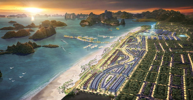 Phối cảnh khu đô thị Green Dragon City, Cẩm Phả, Quảng Ninh